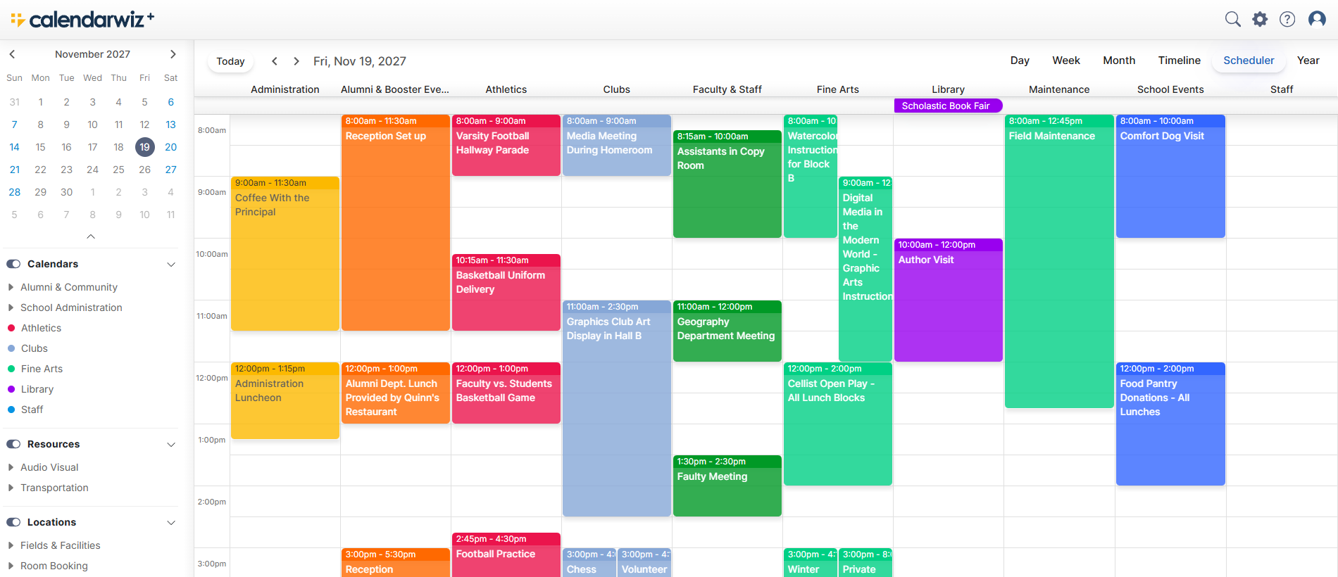 CalendarWiz+ scheduler view