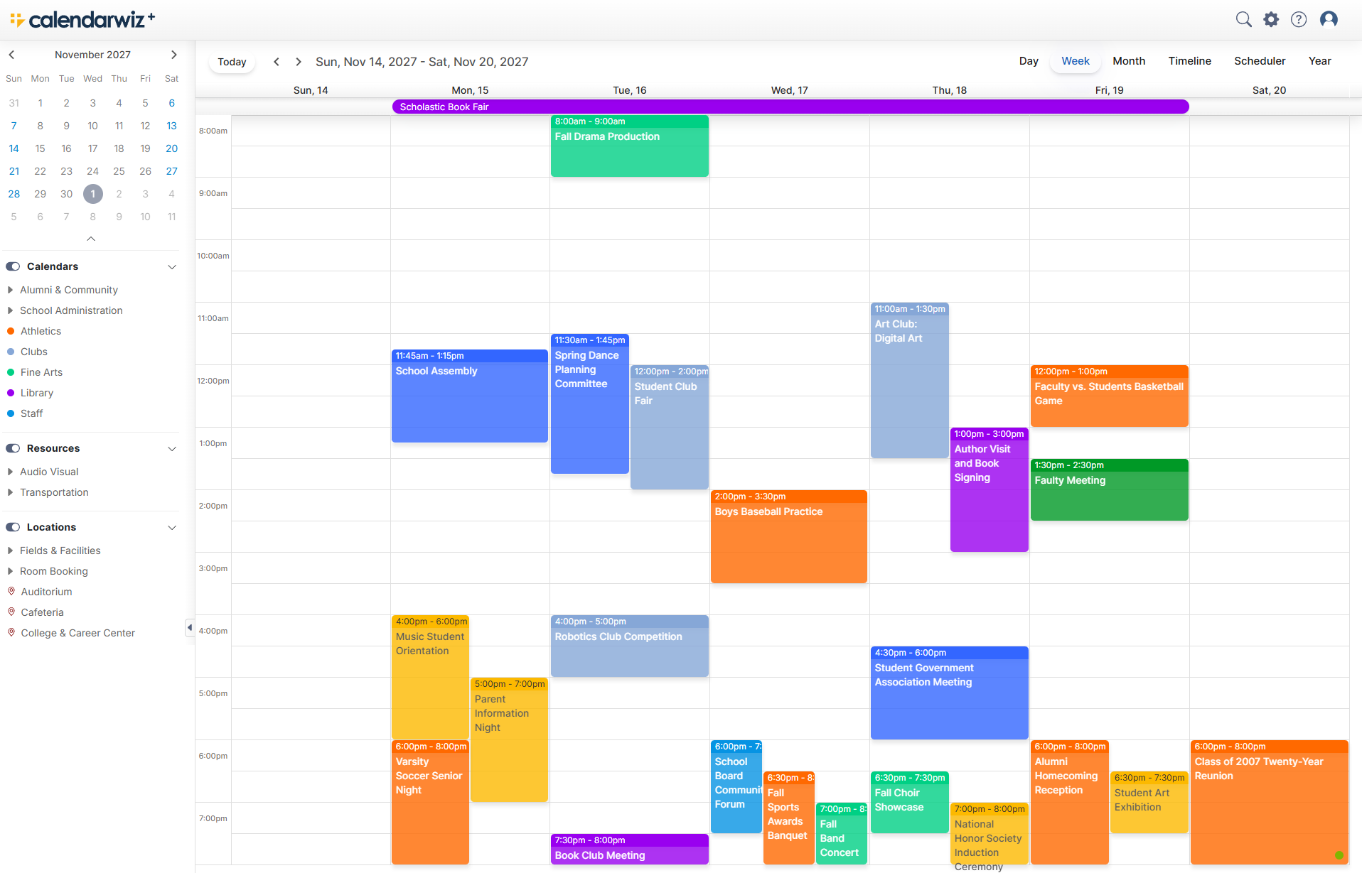 CalendarWiz+ week view